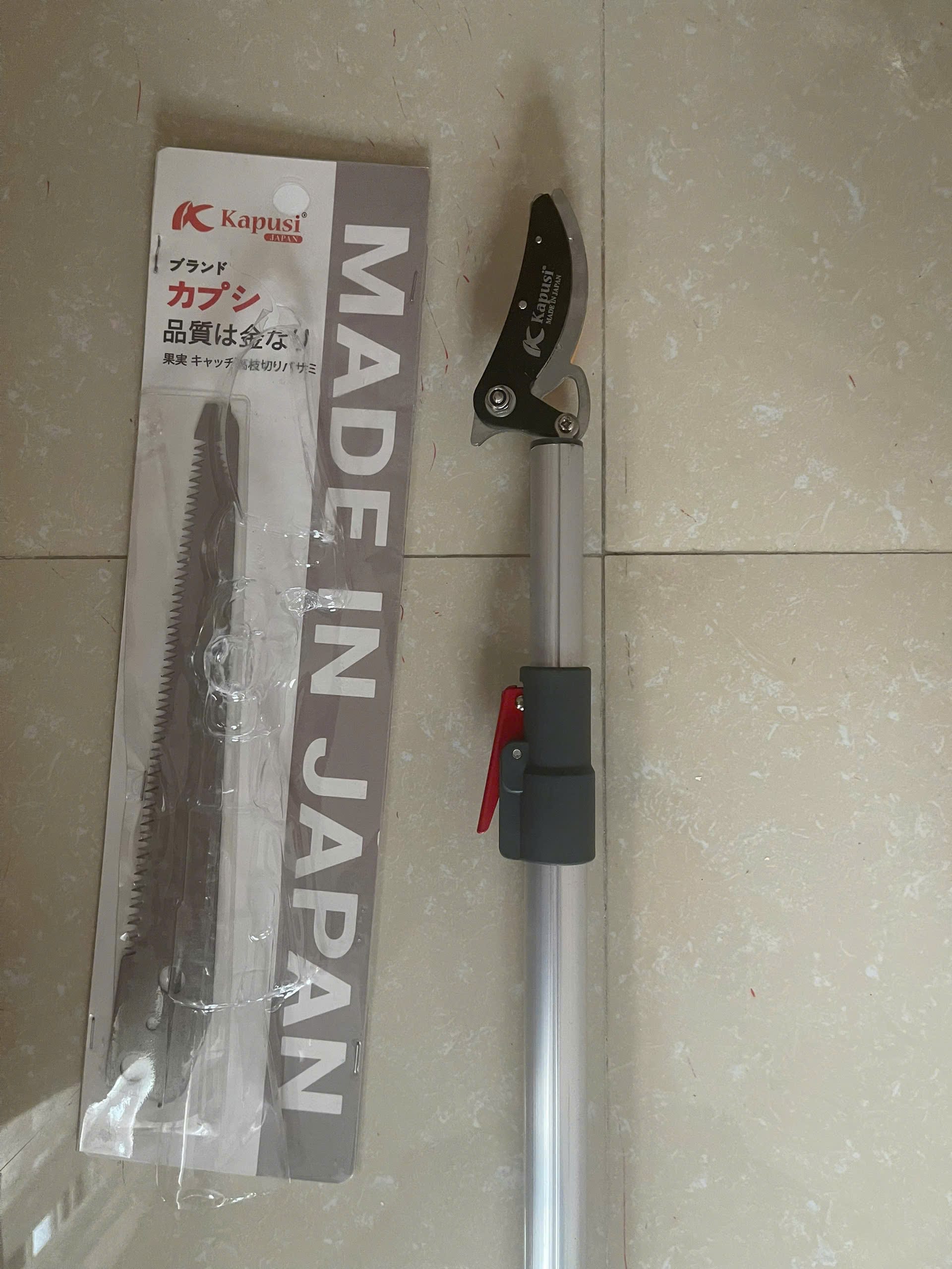 Kéo cắt cành hái trái trên cao 3m 2 đoạn Kapusi Nhật Bản